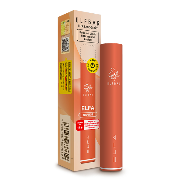 Elfbar ELFA E Zigarette AKKU Basisgerät Orange