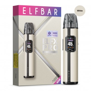 ELFBAR ELFX PRO Refillable Kit Pod System White