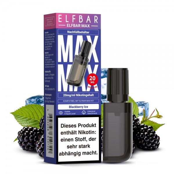 Elfbar Max Nachfüllbehälter Blackberry Ice