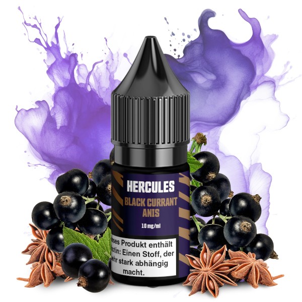 HERCULES Overdosed Black Currant Anis Liquid 10ml - 10mg