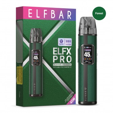 ELFBAR ELFX PRO Refillable Kit Pod System Forest - Dunkelgrün
