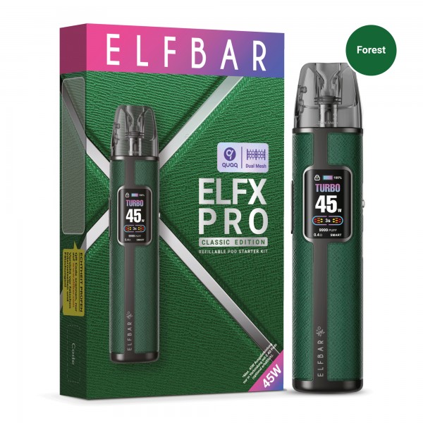 ELFBAR ELFX PRO Refillable Kit Pod System Forest - Dunkelgrün
