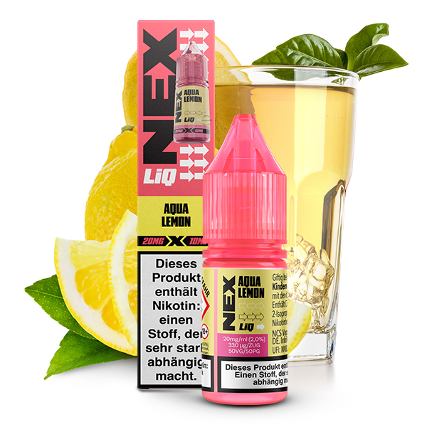 POD SALT NeXLiq Aqua Lemon 10ml - 20mg
