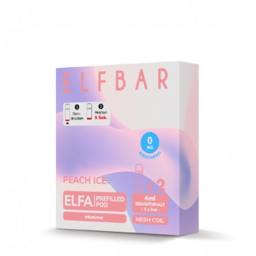 ELFA Pods Peach Ice Liquid ohne Nikotin 2 Stück