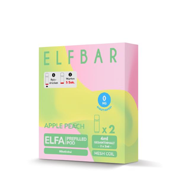 ELFA Pods Apple Peach Liquid ohne Nikotin 2 Stück