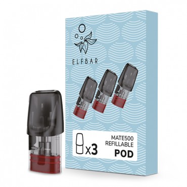 Elfbar Mate 500 Refillable Pod 3 x - Nachfüllbare Pods für MATE 500