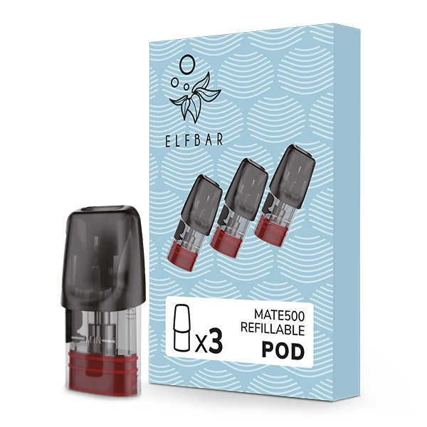 Elfbar Mate 500 Refillable Pod 3 x - Nachfüllbare Pods für MATE 500