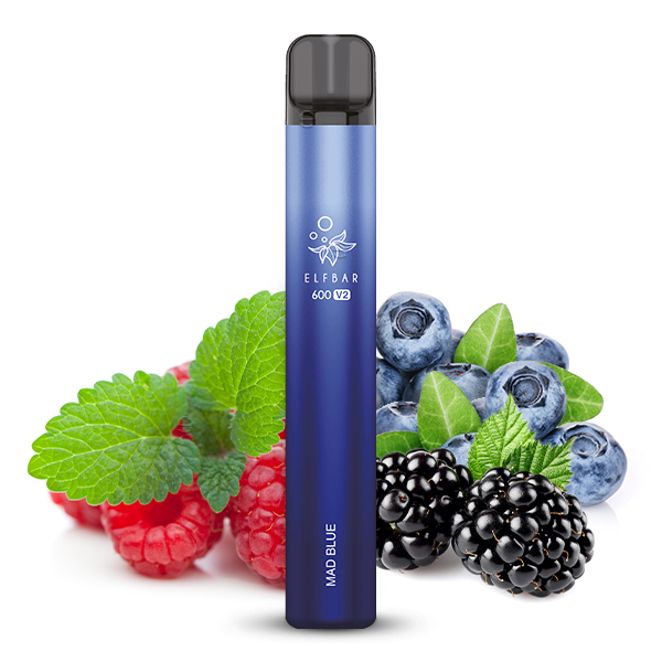 ELF BAR 600 Mad Blue Einweg E Zigarette Vape Disposable V2  20mg/ml