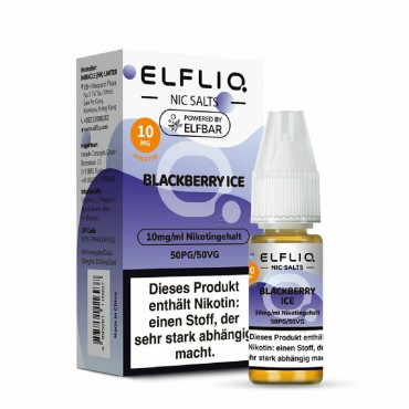ELFBAR ELFLIQ Blackberry Ice Liquid 10ml - 10mg