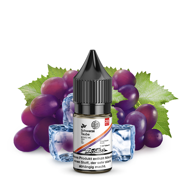 187 SALTS Schwarze Taube Nikotinsalz Liquid 20mg/ml - 10ml