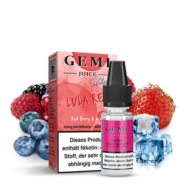 GEMI JUICE by Kapka's Flava Lula Red Nikotinsalz Liquid 20mg