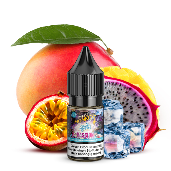 TWELVE MONKEYS Passion Red Iced Nikotinsalz Liquid 20mg/ml - 10ml