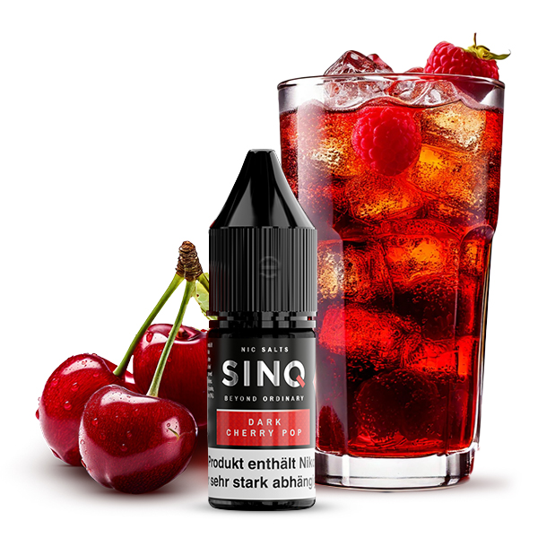 SINQ Nikotinsalz Liquid Dark Cherry Pop 10mg/ml - 10ml