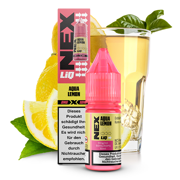 POD SALT NeXLiq Aqua Lemon 10ml NIKOTINFREI