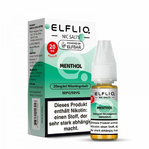 ELFBAR ELFLIQ Menthol Liquid 10ml - 20mg