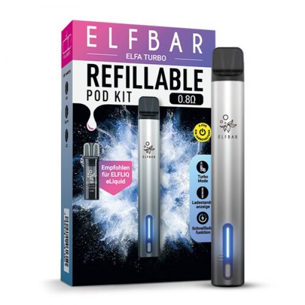 ELFA TURBO by Elf Bar Refill Pod System Aurora Black