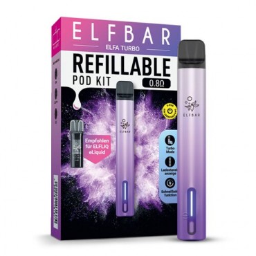ELFA TURBO by Elf Bar Refill Pod System Aurora Purple