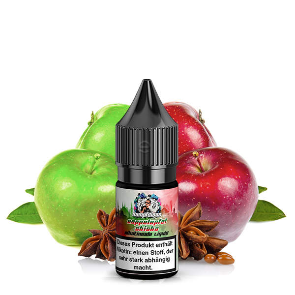 DAMPFDIDAS Doppelapfel Shisha 20mg/ml Nikotinsalz Liquid 10ml