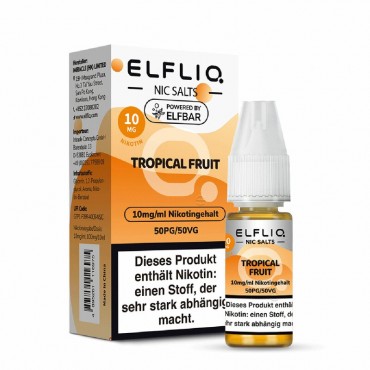 ELFBAR ELFLIQ Tropical Fruit Liquid 10ml - 10mg