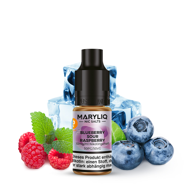 LOST MARY Maryliq Blueberry Sour Raspberry Nikotinsalz Liquid 10ml - 10mg
