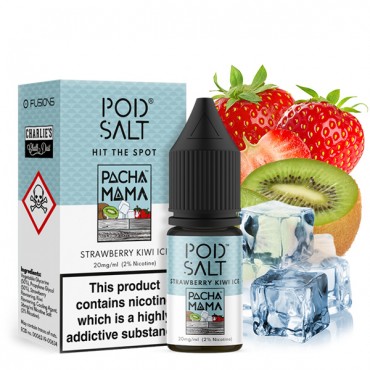 PODSALT  Fusion Pacha Mama - Strawberry Kiwi Ice Liquid (50/50) 20mg 10ml