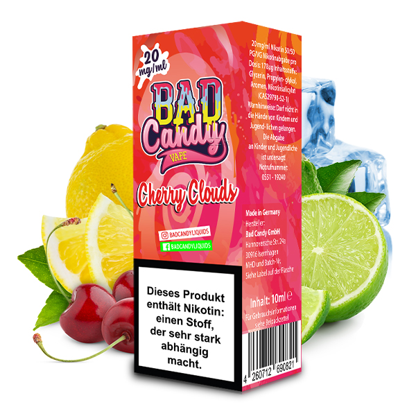 BAD CANDY Cherry Clouds 20mg/ml Liquid 10ml