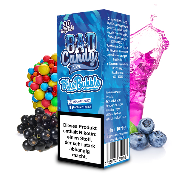 BAD CANDY Blue Bubble Liquid 20mg/ml - 10ml