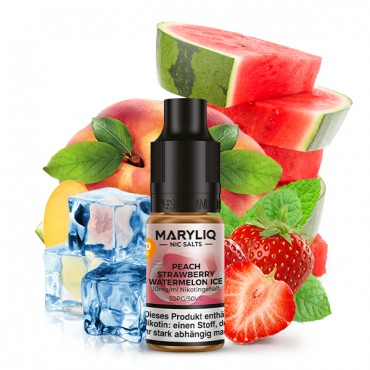 LOST MARY Maryliq Peach Strawberry Watermelon Ice Liquid 10ml - 10mg