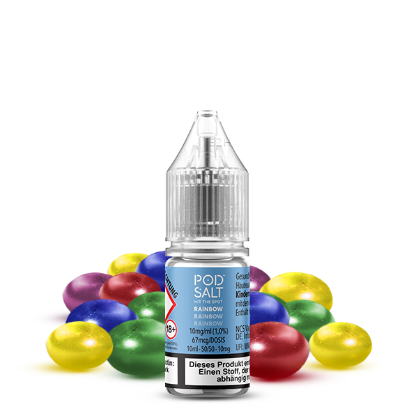 PODSALT X Rainbow Liquid (50/50) 10mg 10ml