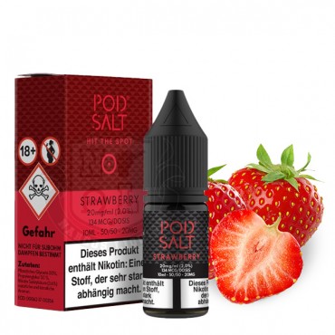 PODSALT Core Strawberry Nikotinsalz Liquid (50/50) 20mg/ml 10ml