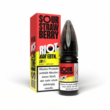RIOT SQUAD Bar Edition Sour Strawberry 10mg/ml Liquid 10ml