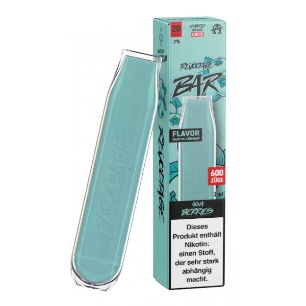 REVOLTAGE BAR Einweg Vape Aqua Berries mit Nikotin 20mg/ml