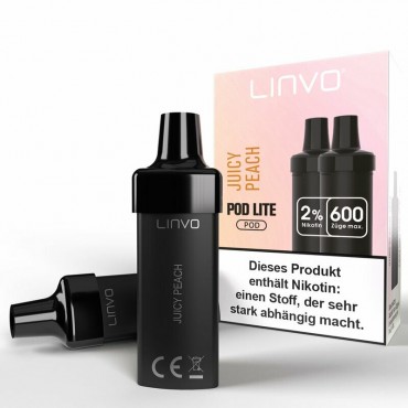 LINVO PODS Juicy Peach - Peach Ice 20mg/ml 2er Packung