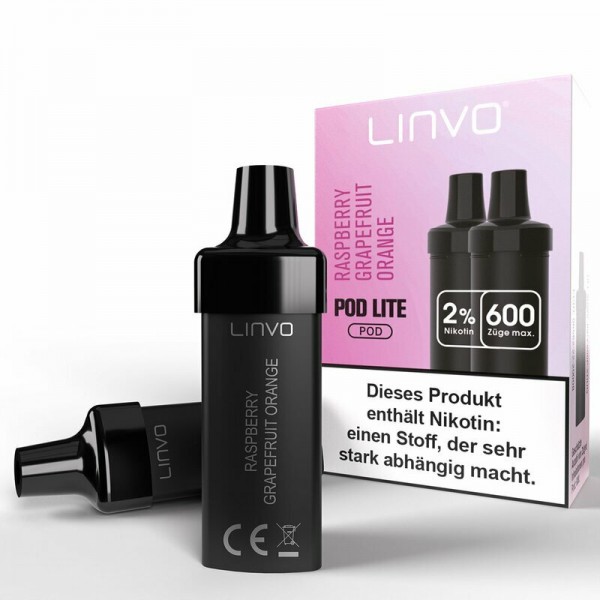 LINVO PODS Raspberry Grapefruit Orange 20mg/ml 2er Packung