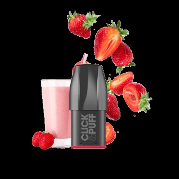 X-BAR Click & Puff Prefilled Pod 20mg/ml - Strawberry Milkshake
