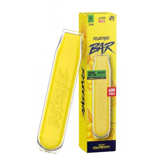 REVOLTAGE BAR E Zigarette Einweg Yellow Raspberry NIKOTINFREI