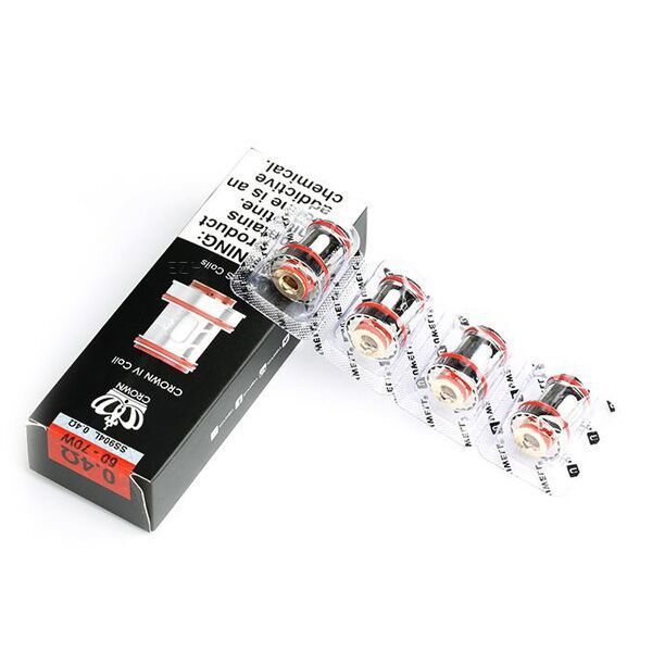 4 x Uwell Crown 4 Coil Verdampferkopf 0,4 Ohm
