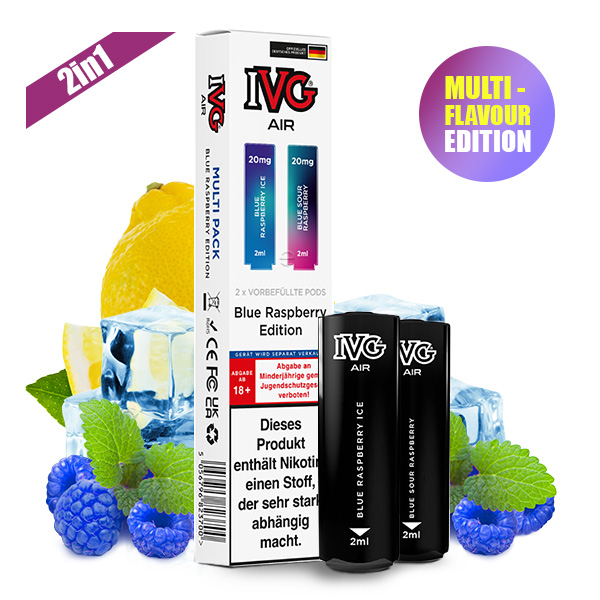 IVG AIR Pods Blue Raspberry Edition 20mg/ml 2 Stück