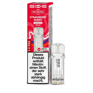 SKE CRYSTAL PLUS Strawberry Burst 20mg/ml 2 Stück