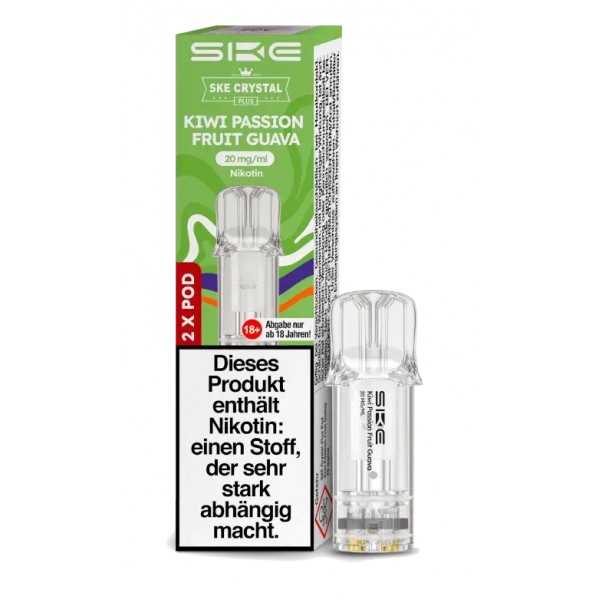 SKE CRYSTAL PLUS Kiwi Passionfruit Guava 20mg/ml 2 Stück
