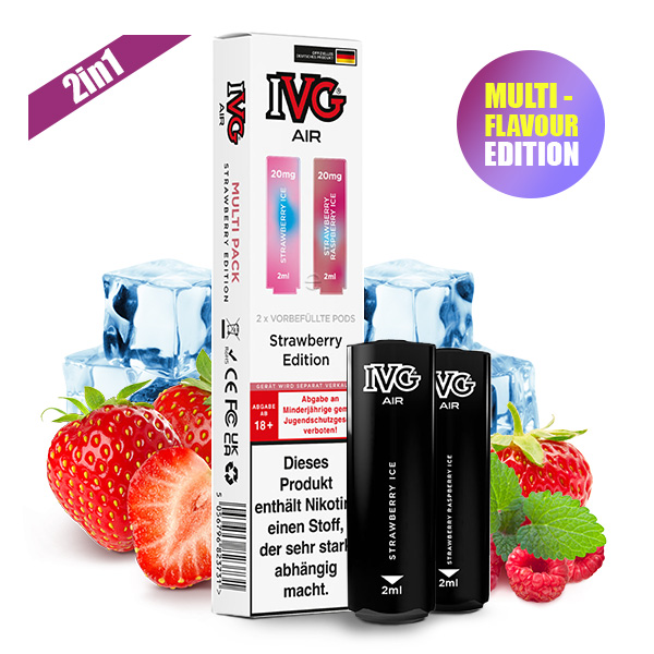 IVG AIR Pods Strawberry Edition 20mg/ml 2 Stück