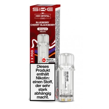 SKE CRYSTAL PLUS Pods Blueberry Cherry Blackberry 20mg/ml 2 Stück