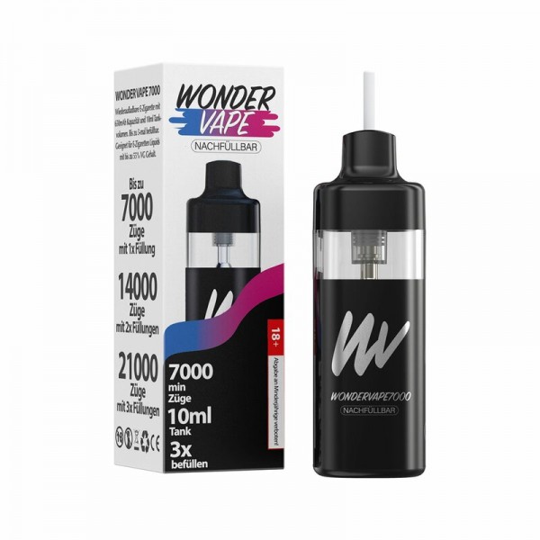 Wondervape 7000 | Nachfüllbare E Zigarette 10ml Tankvolumen