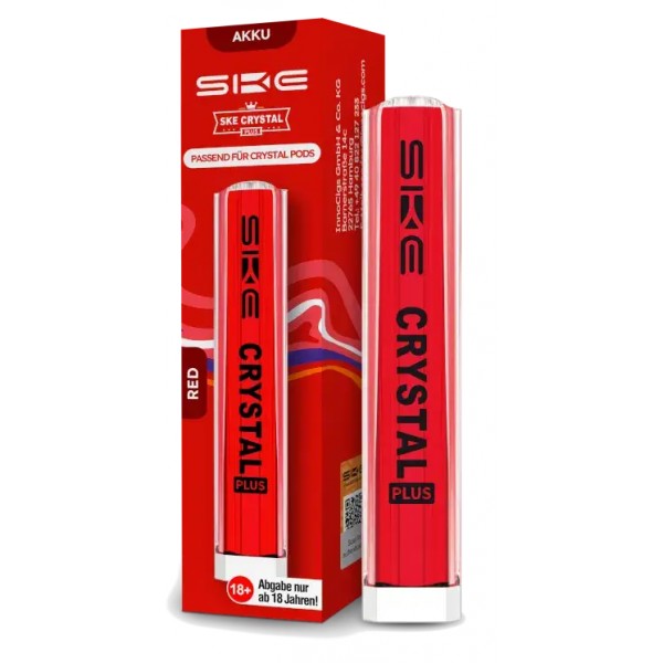 SKE CRYSTAL PLUS Akku 400mAh Basisgerät Rot (Red)