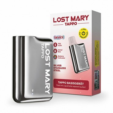 Lost Mary TAPPO Basisgerät Akku Silver Stainless Steel