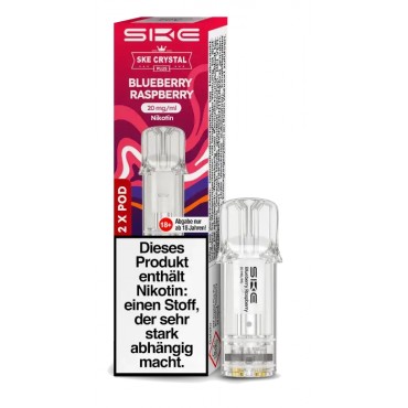 SKE CRYSTAL PLUS Pods Blueberry Raspberry 20mg/ml 2 Stück