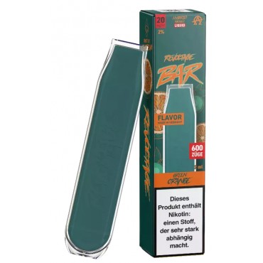 REVOLTAGE BAR Einweg Vape Green Orange mit Nikotin 20mg/ml