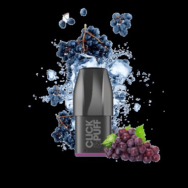 X-BAR Click & Puff Prefilled Pod 20mg/ml - Grape Ice