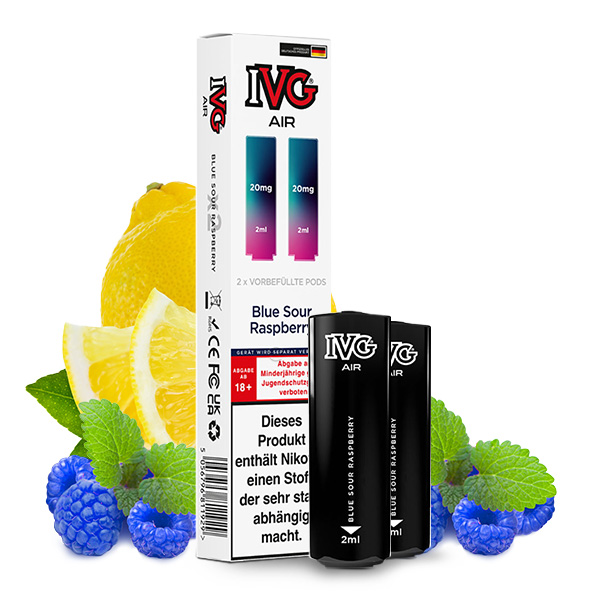 IVG AIR Pods Blue Sour Raspberry 20mg/ml 2 Stück