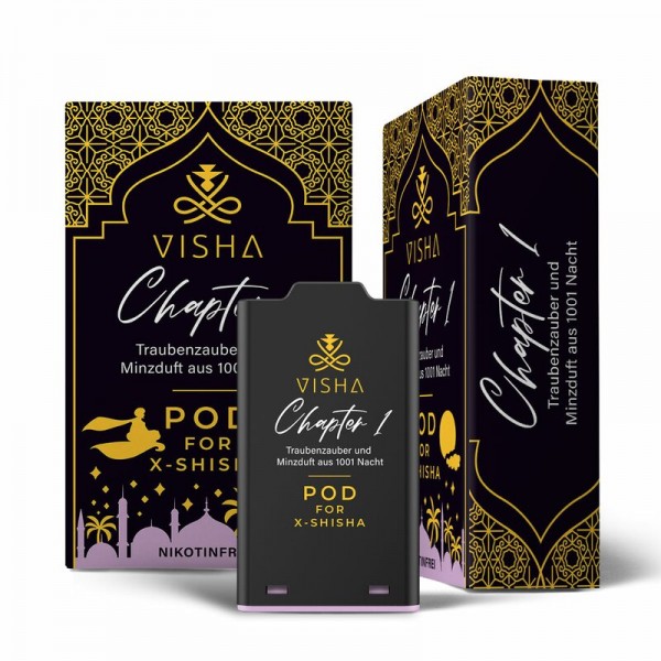 VISHA - X-Shisha Pod Chapter 1 - 0mg - Traubenzucker Minzduft